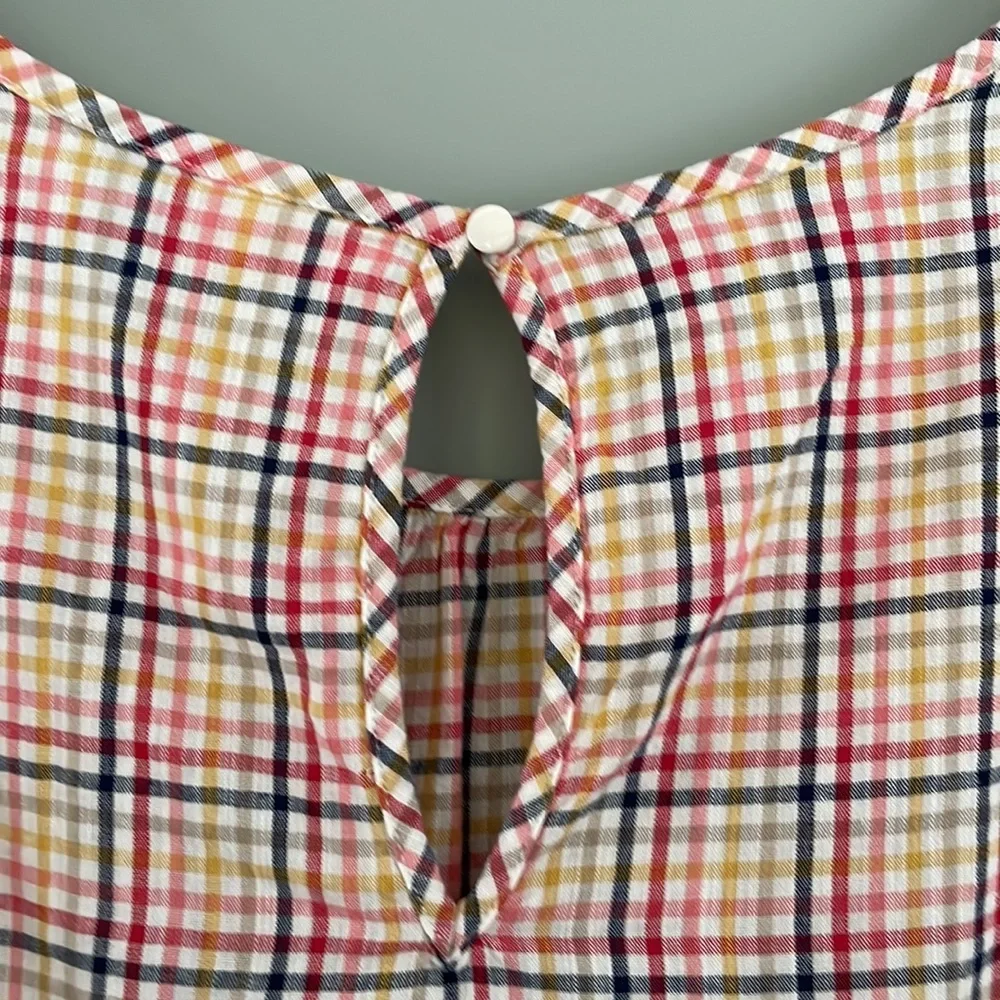 St John’s Bay Women’s checkered short sleeve top size 3X NWT - Picture 3 of 7